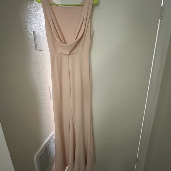 Lulus | Dresses | Call My Name Blush Pink Backless Maxi Dresslulus